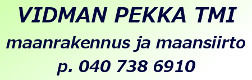 Vidman Pekka Tmi logo